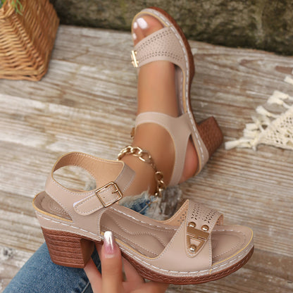 Sandales Talons Grande Taille Élégantes Femme
