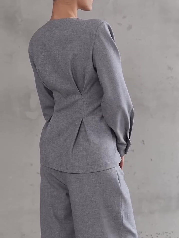 Ensemble Femme Chic Pantalon Large Élégant