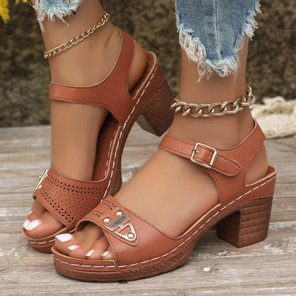 Sandales Talons Grande Taille Élégantes Femme
